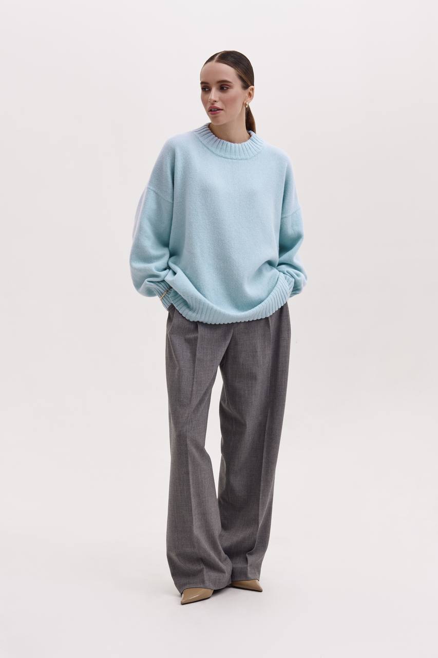 Cashmere and merino wool sweater