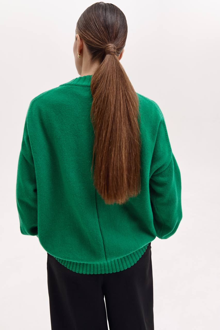 Cashmere and merino wool sweater