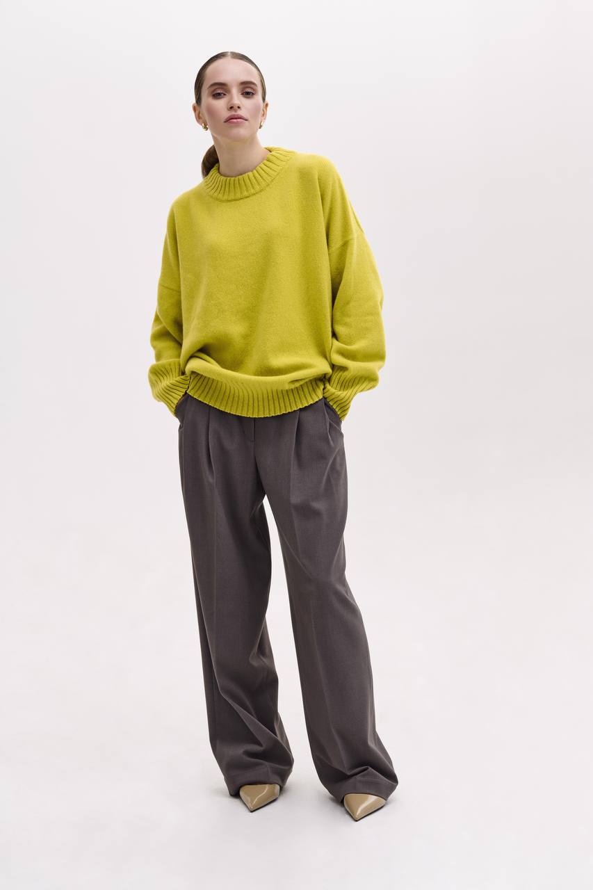 Cashmere and merino wool sweater