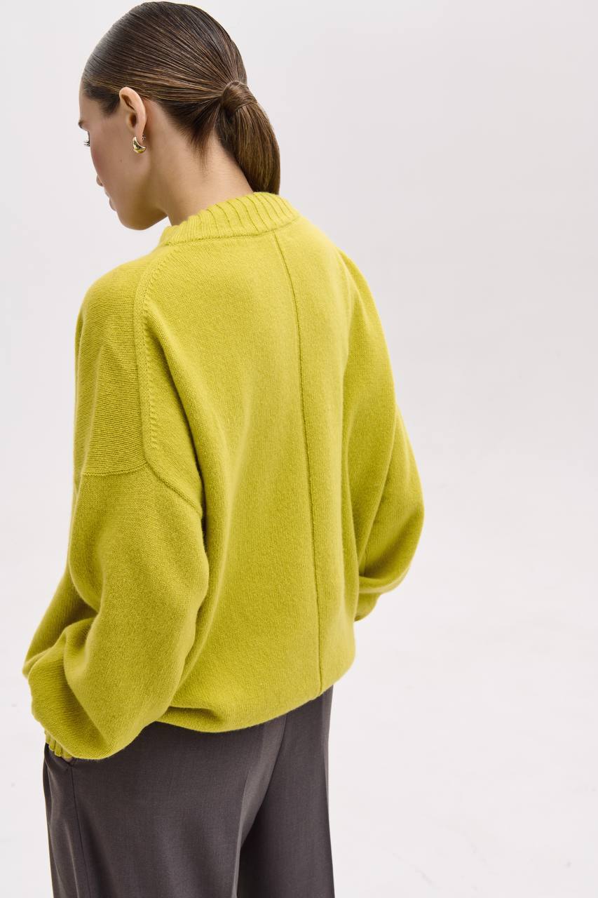 Cashmere and merino wool sweater