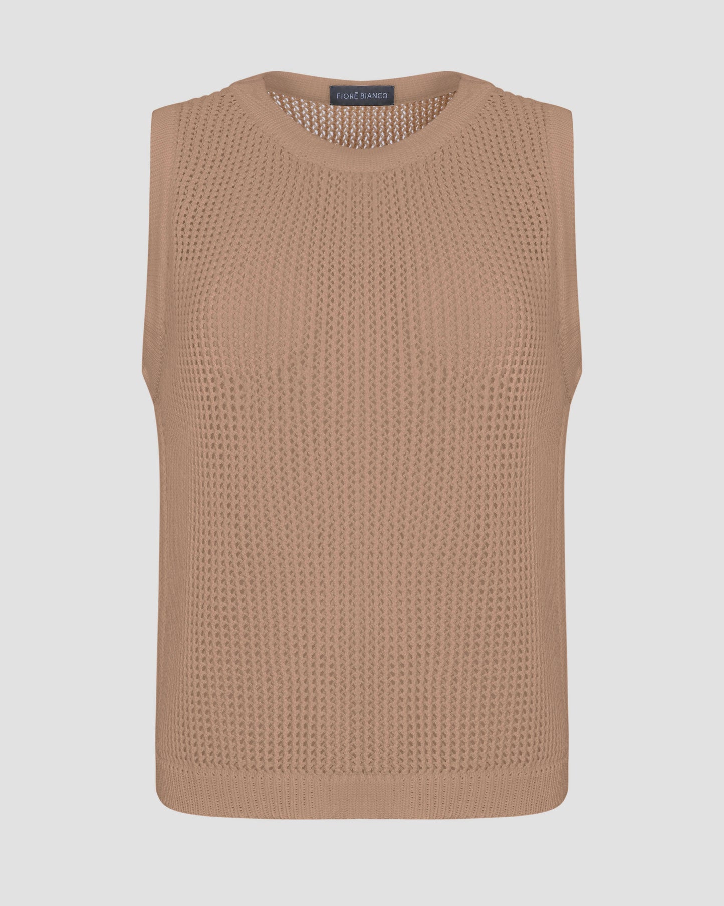 Top made of openwork knitwear