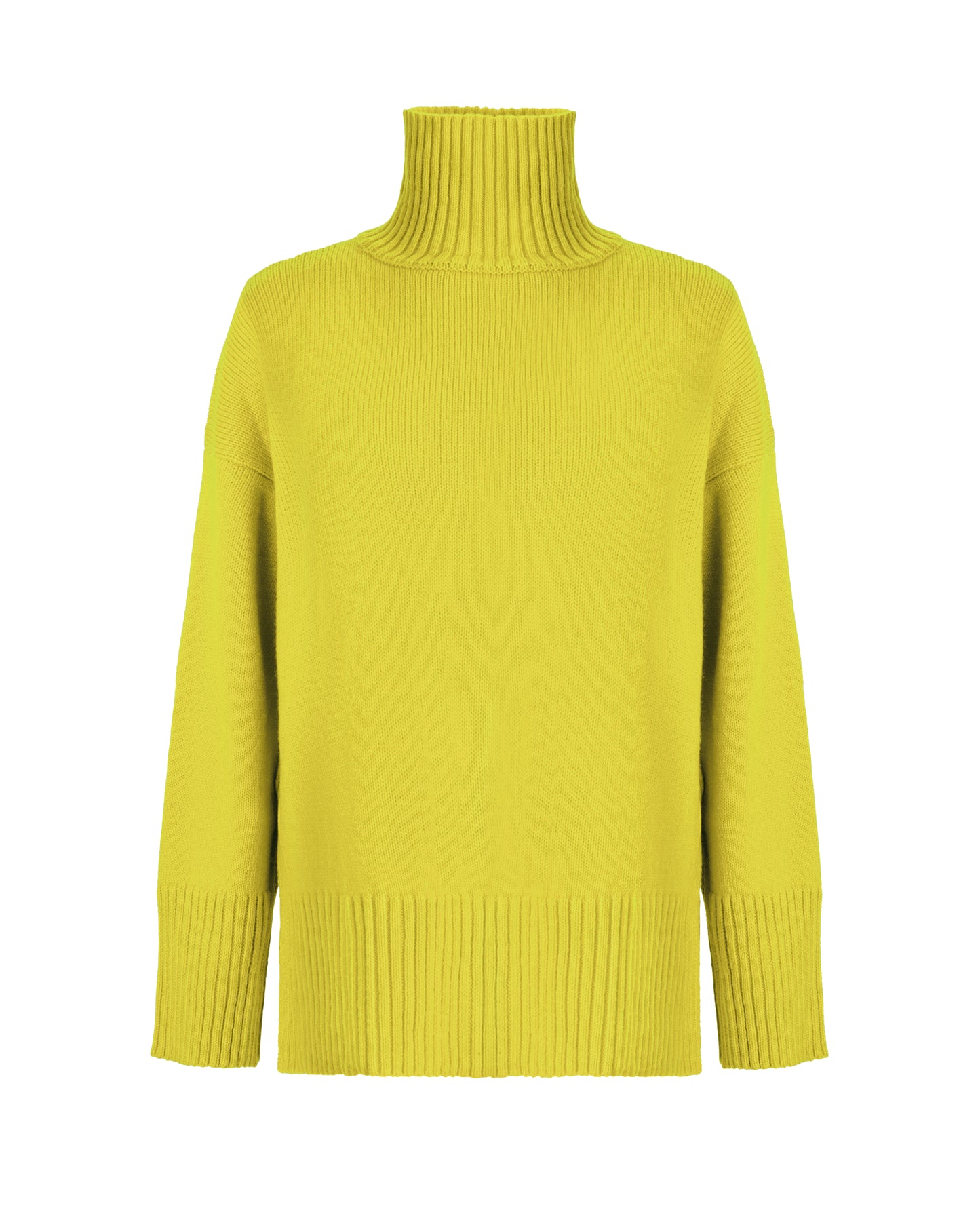 Voluminous basic merino wool sweater