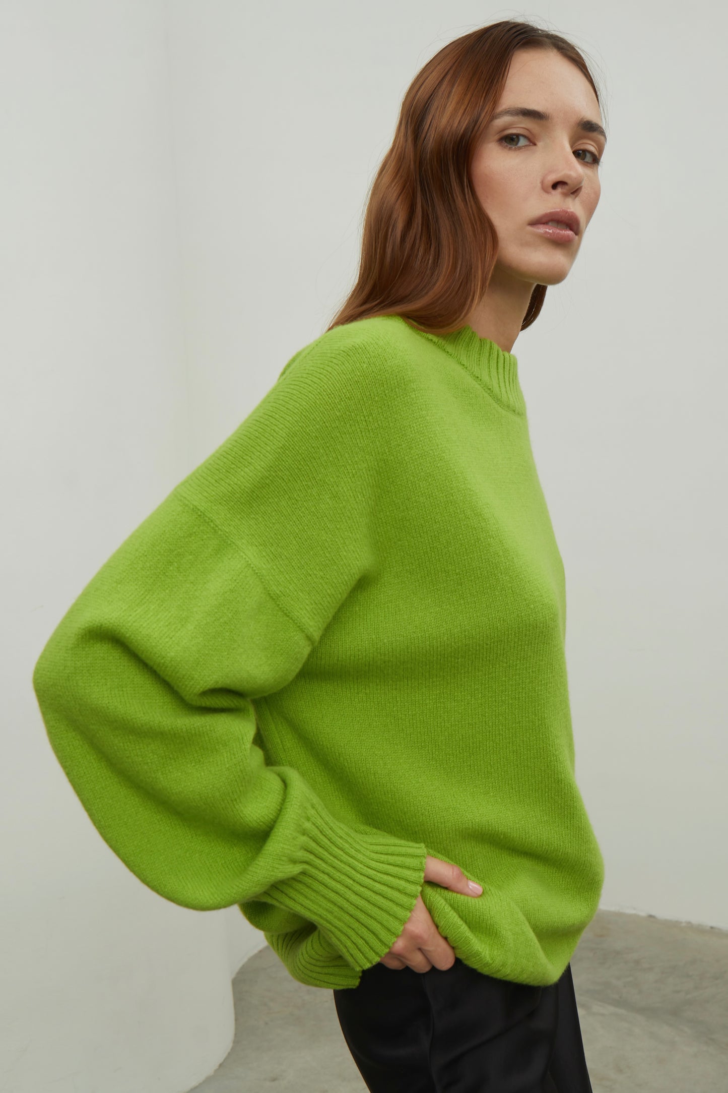 Cashmere and merino wool sweater