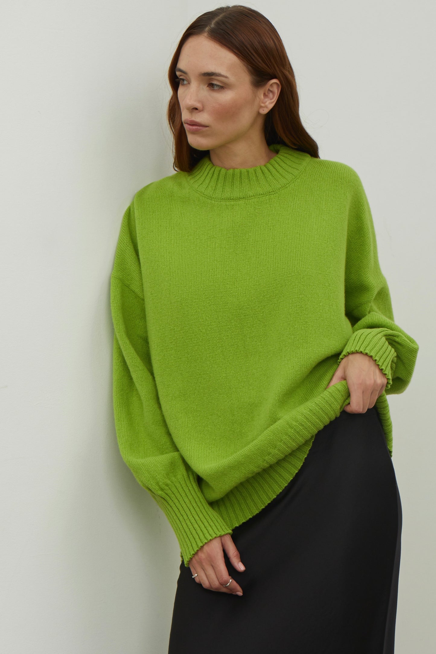 Cashmere and merino wool sweater