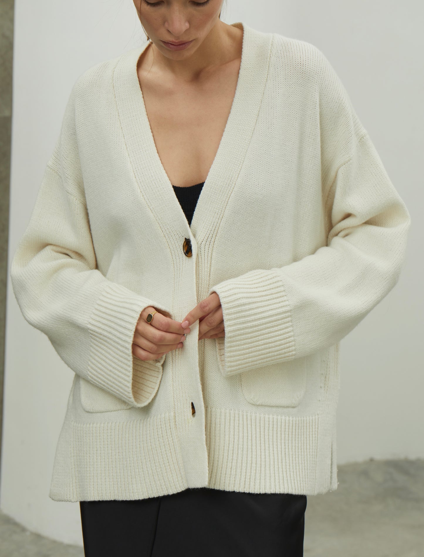 Merino wool cardigan