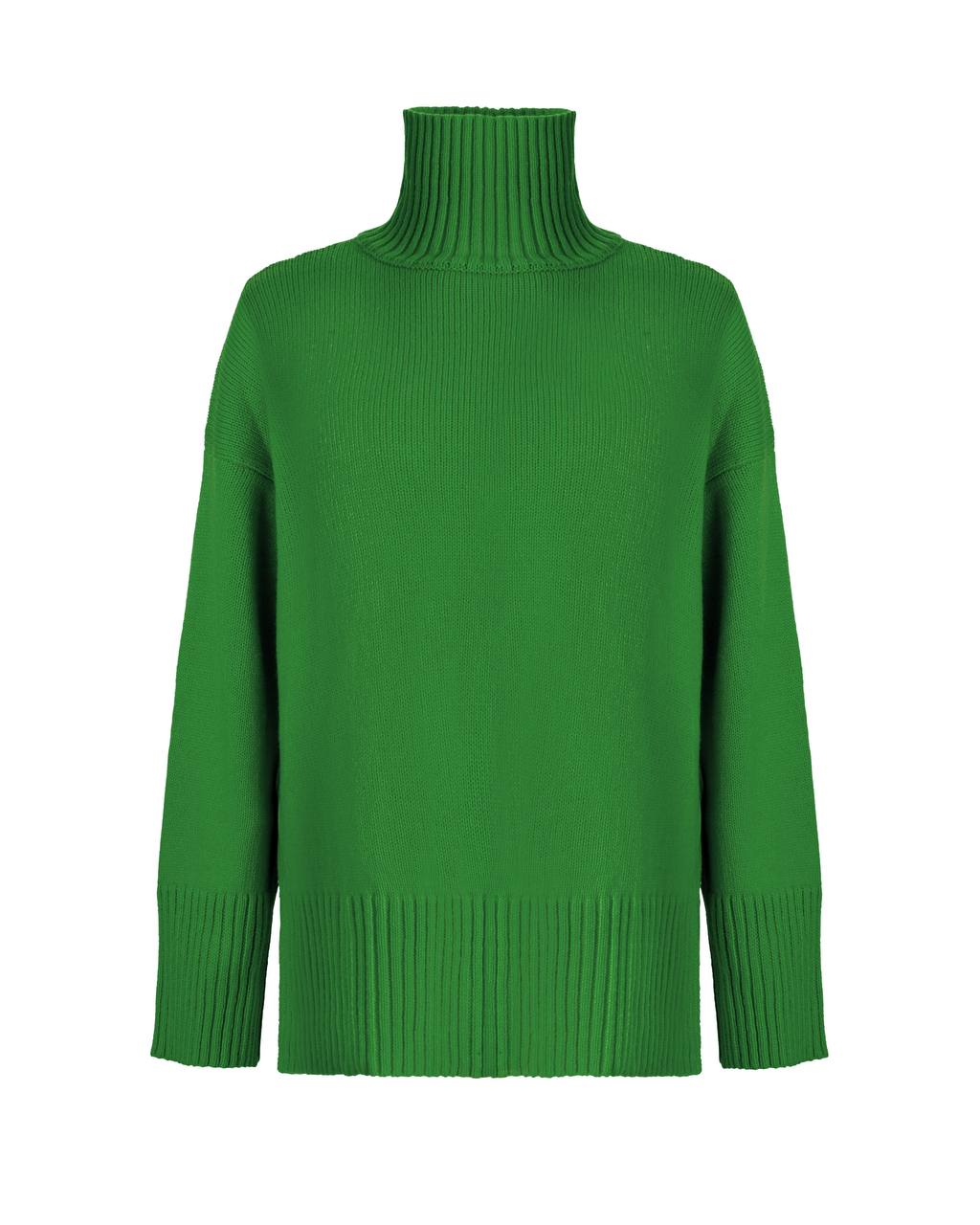 Voluminous basic merino wool sweater