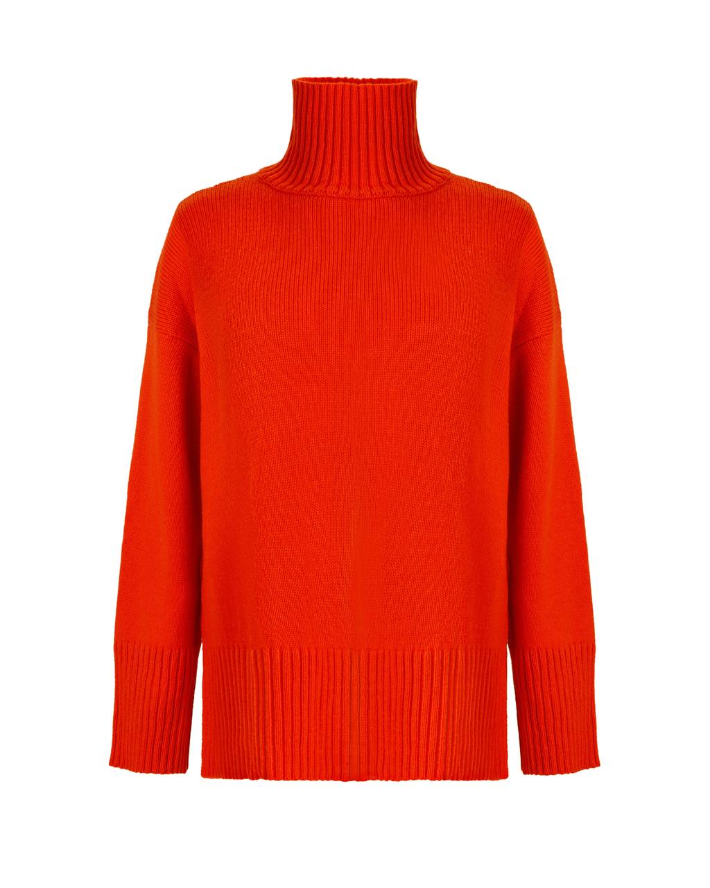 Voluminous basic merino wool sweater